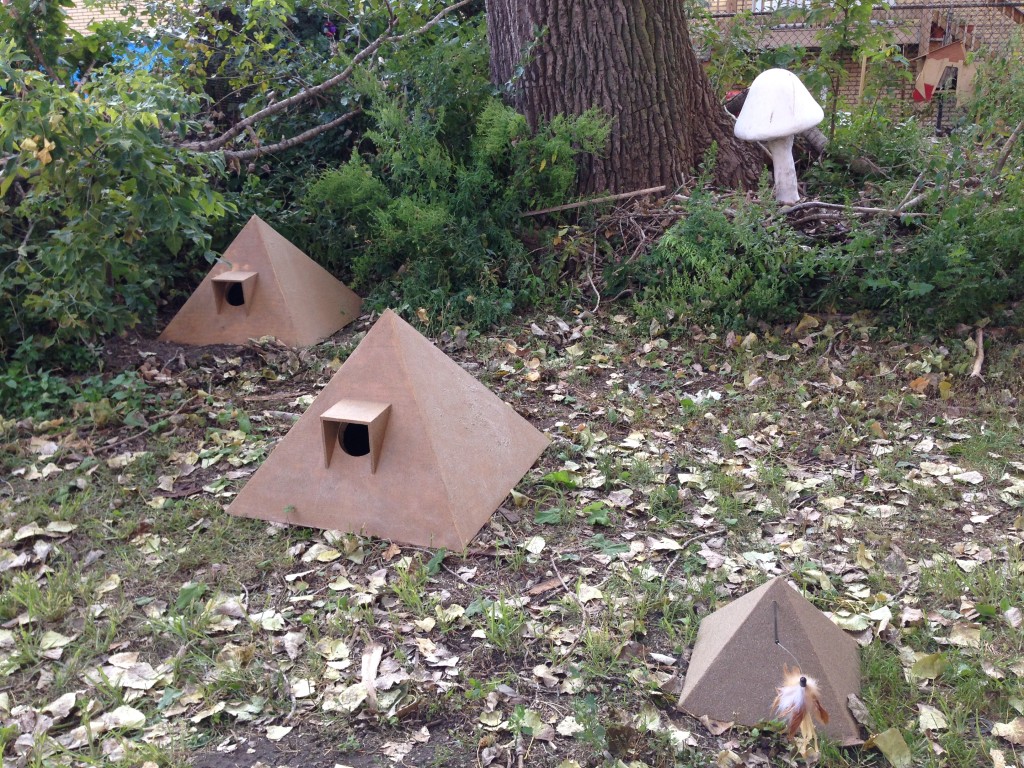 ... Artists Commissioned to Make Outdoor Cat Houses » pyramid cat house